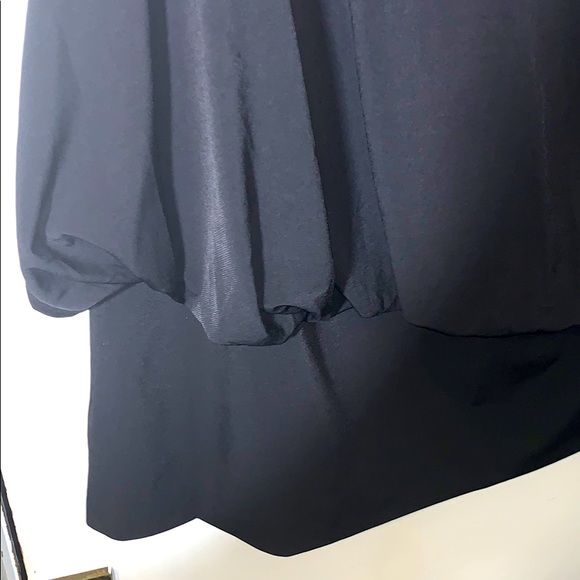 Lane Bryant Black Poofy Tank with Waistband - Picture 3 of 4